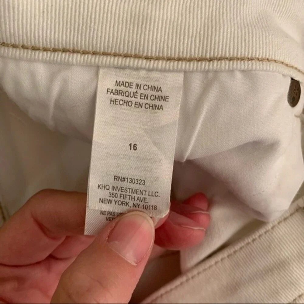 Lucky brand girls white shorts with tribal design - 16